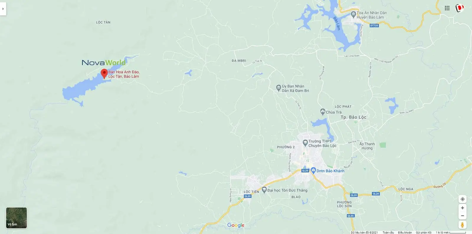 NovaWorld Bảo Lộc 1 Vị trí NovaWorld Bảo Lộc