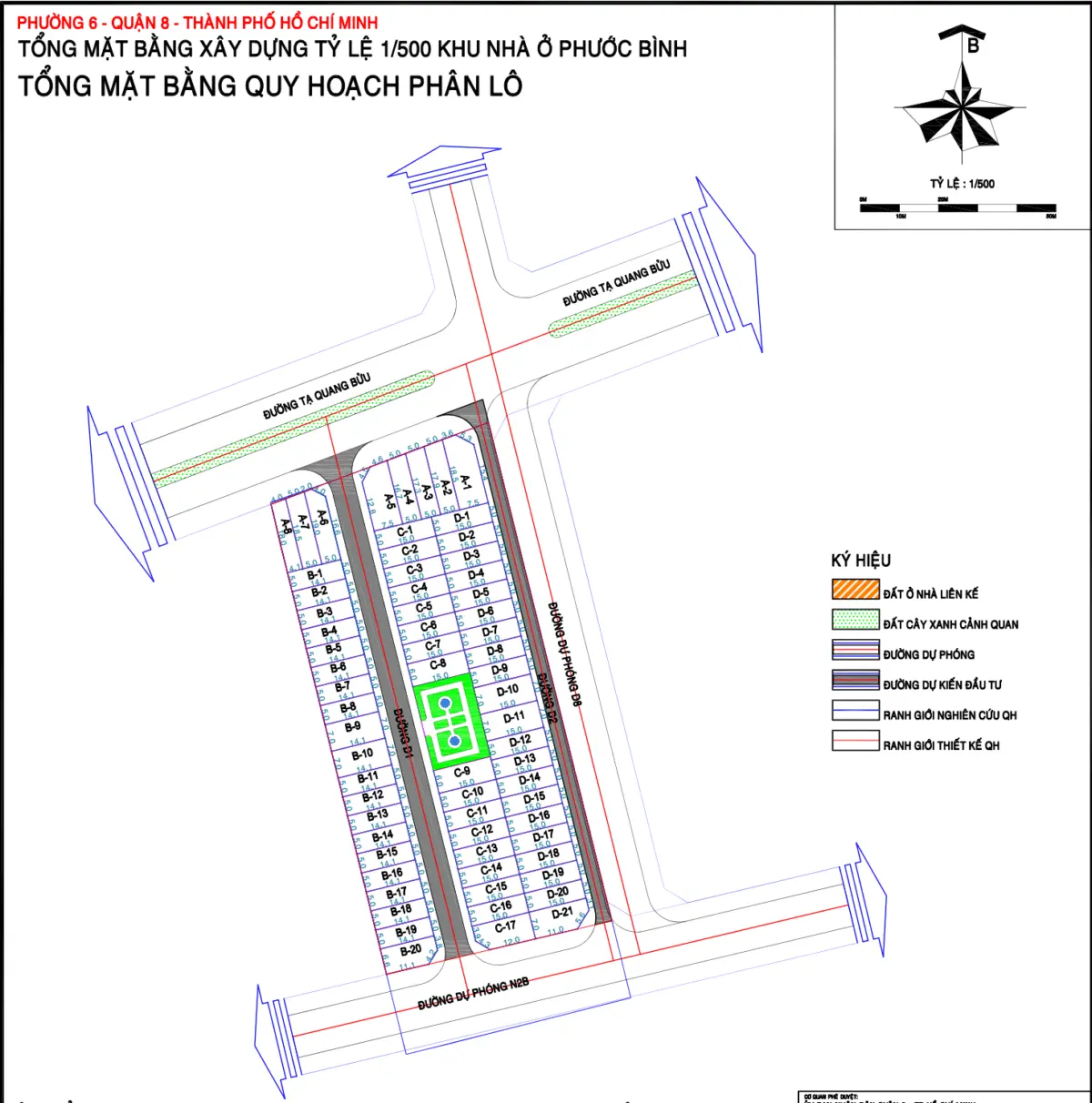 PHƯỚC BÌNH HOME QUẬN 8 5 Mặt bằng phân lô Dự án Nhà phố - Biệt thự Phước Bình Home
