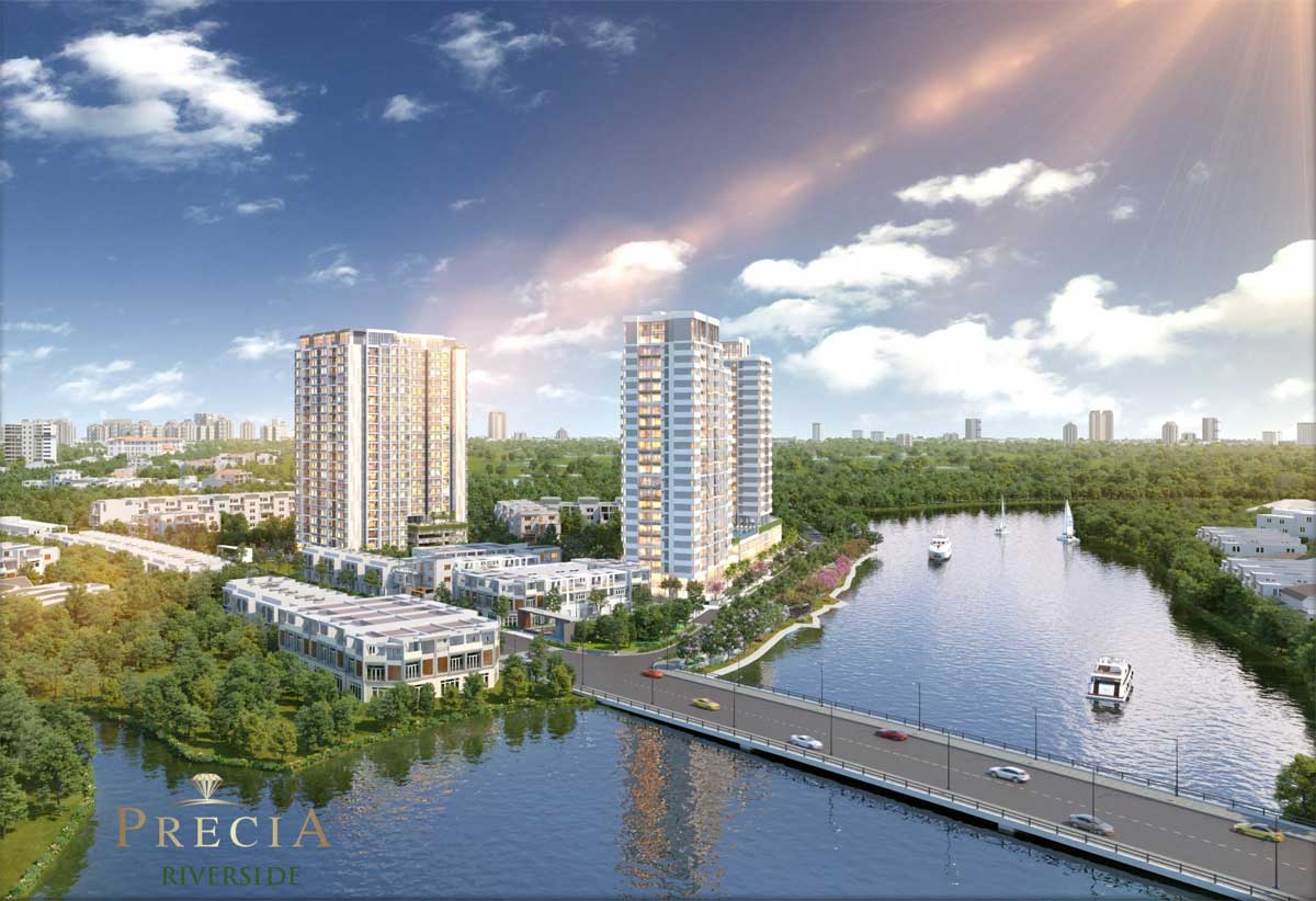 Khu nhà phố liên kế Precia Riverside Quận 2