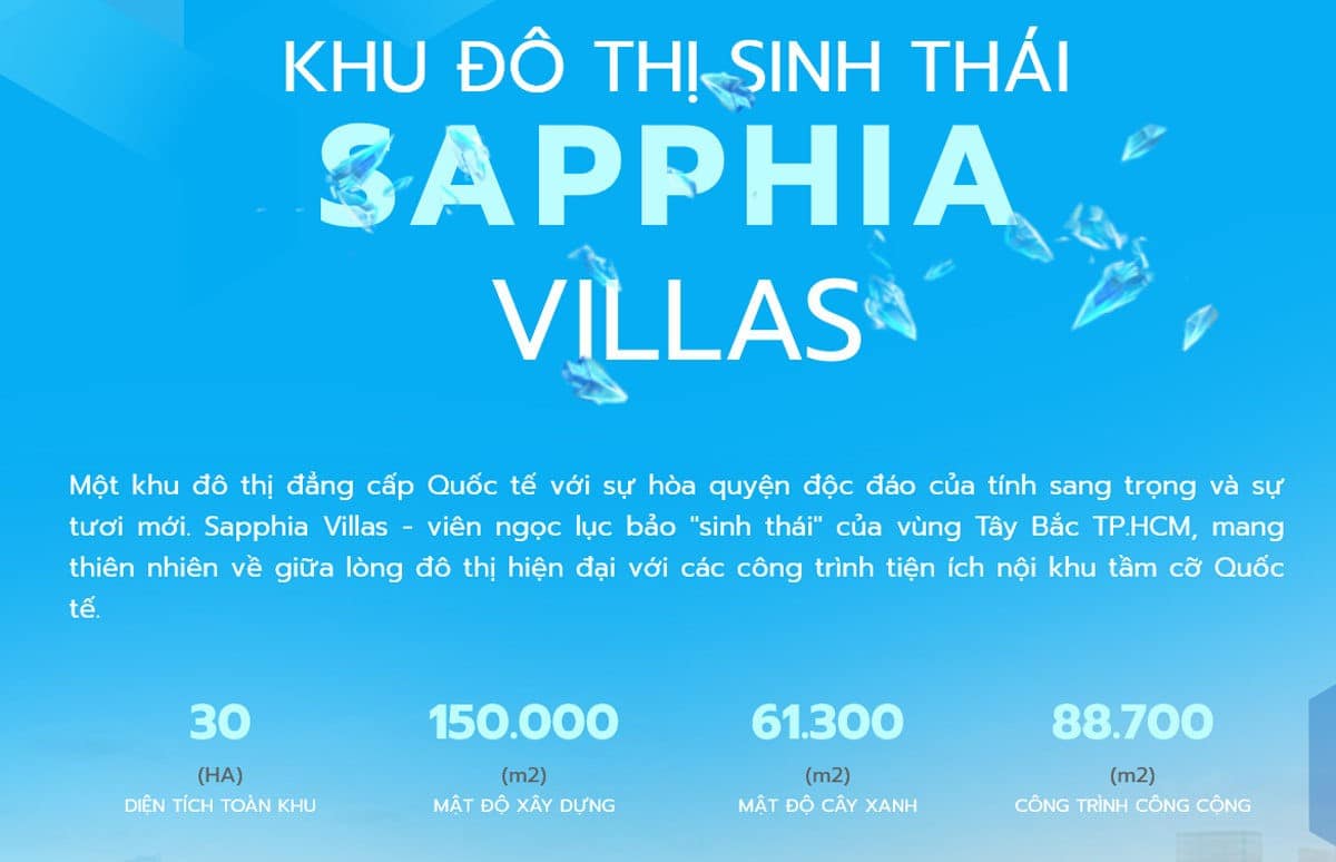 Khu đô thị Sinh thái Sapphia Villas