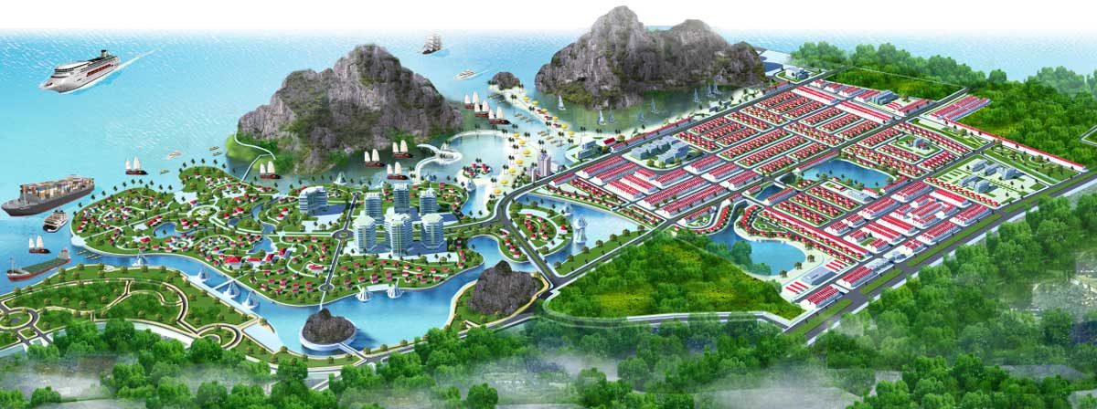 Phối cảnh Dự án Sentosa Bay Cẩm Phả Quảng Ninh