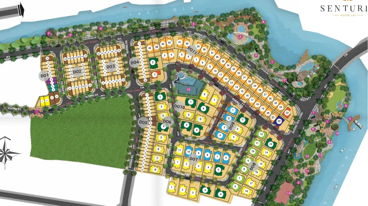 SENTURIA VƯỜN LÀI 3 Mặt bằng Dự án Senturia Vườn Lài