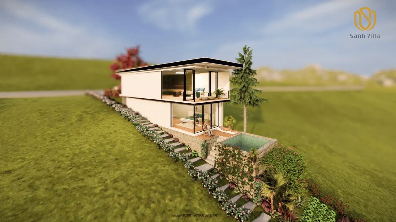 Sành Villa Bảo Lộc 5 Biệt thự Sành Villa Bảo Lộc