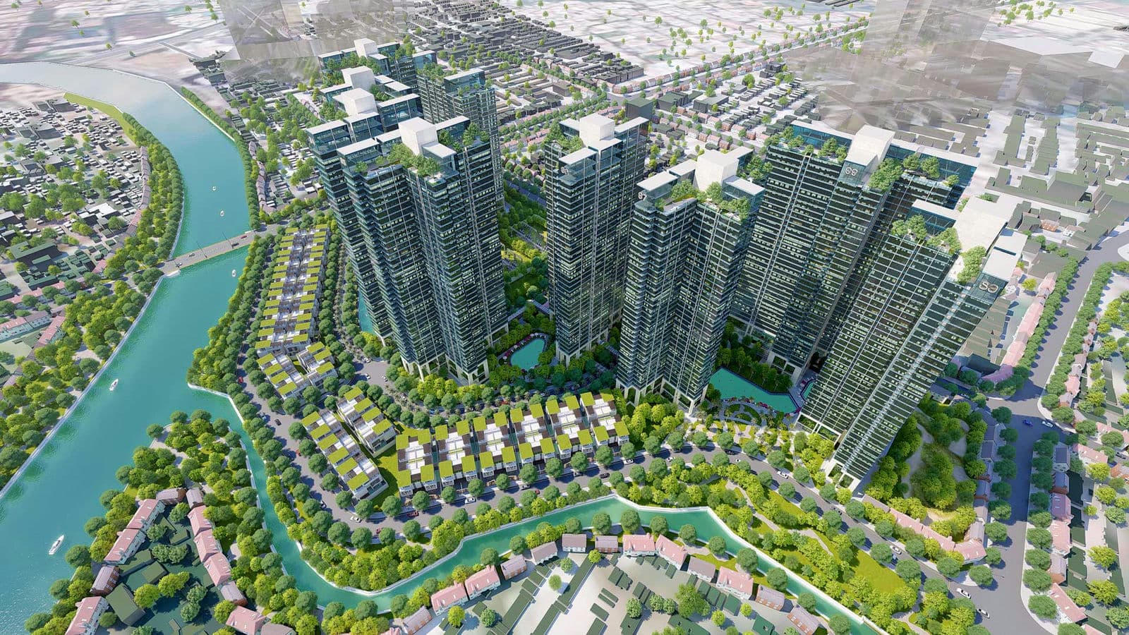 Phối cảnh Dự án Căn hộ Chung cư Sunshine Sky City Quận 7