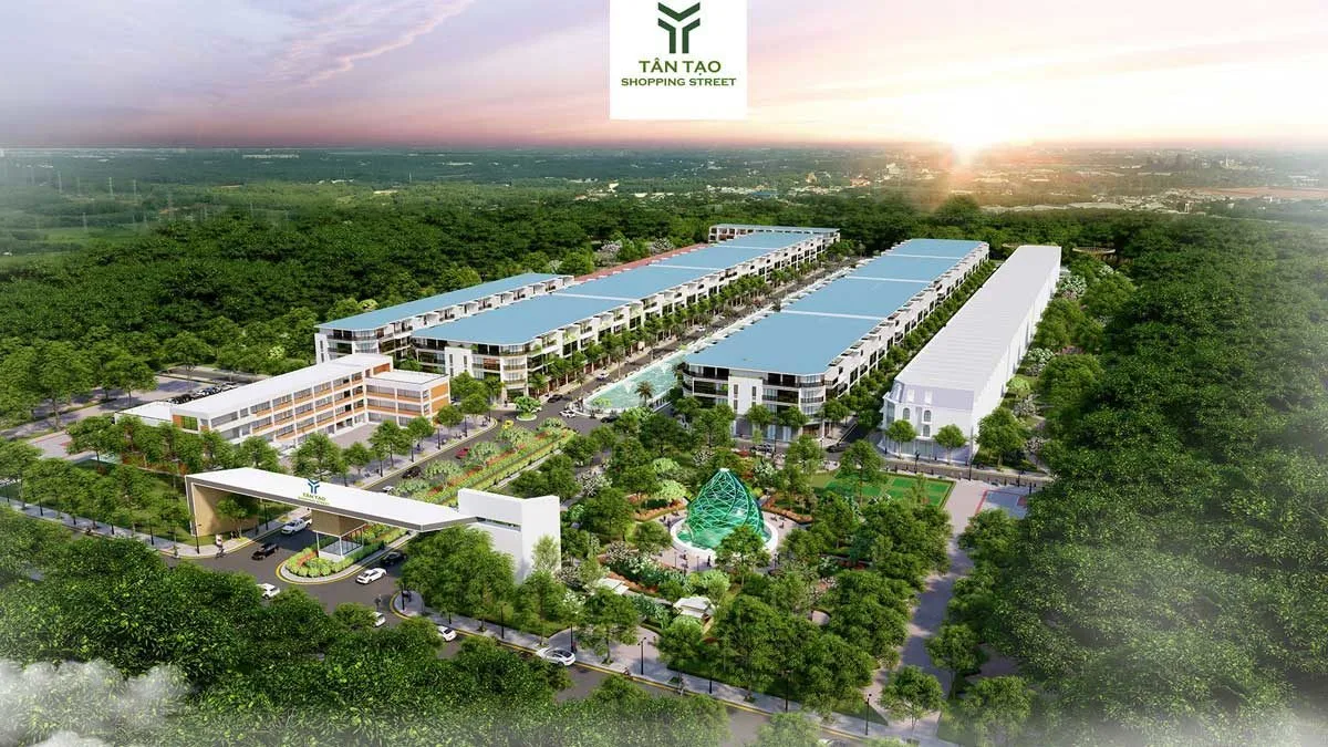 TÂN TẠO SHOPPING STREET 1 Phối cảnh Dự án Tân Tạo Shopping Street Đức Hòa Long An