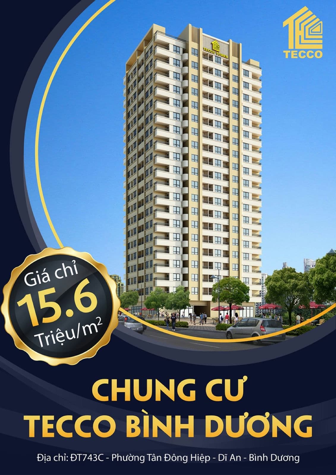 Giá bán Căn hộ Chung cư Tecco Tower Bình Dương