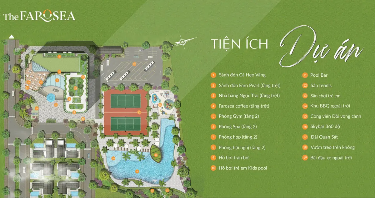 THE FAROSEA PHAN THIẾT 8 Tiện ích nội khu Dự án Căn hộ The Farosea Phan Thiết