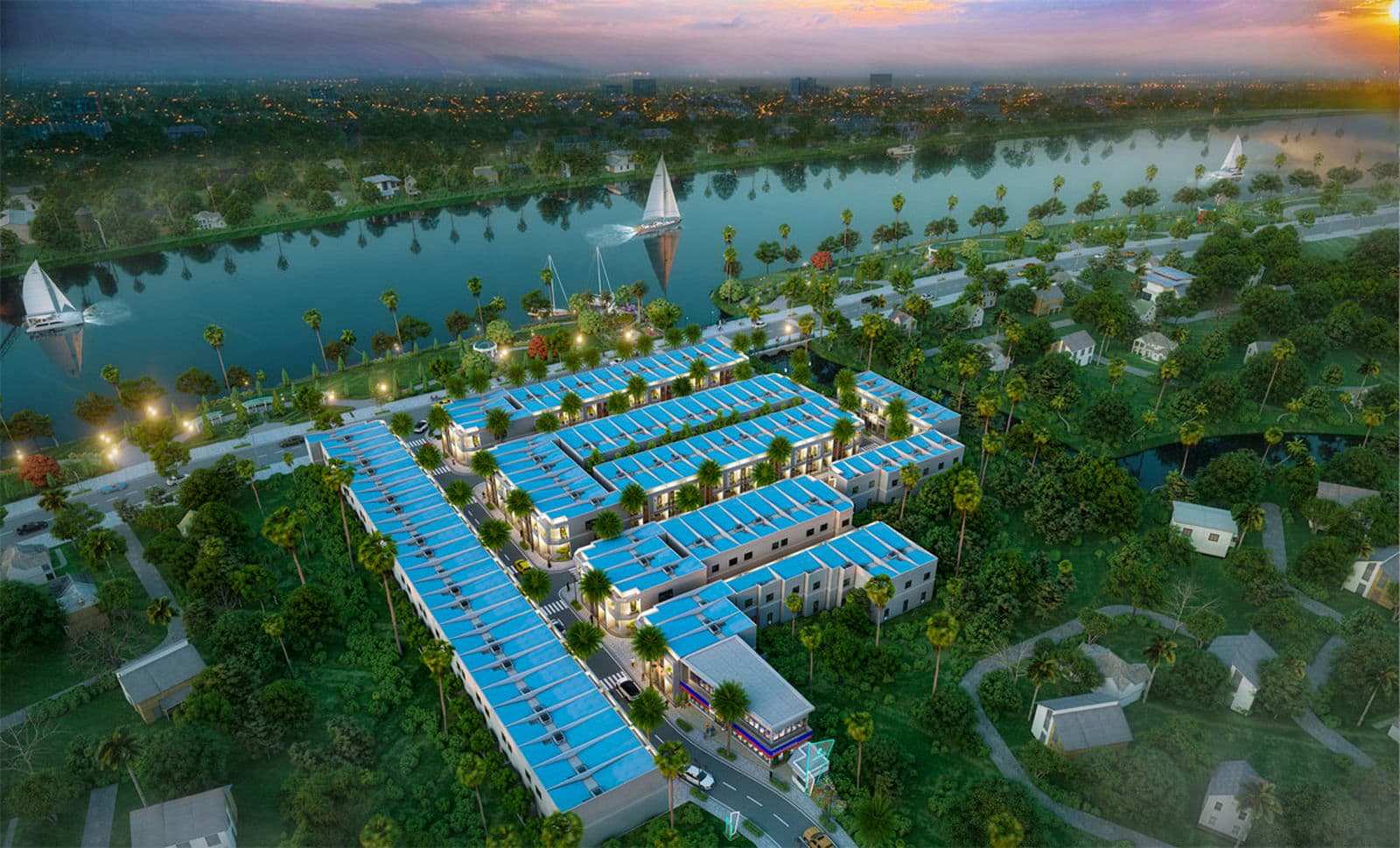 Phối cảnh Dự án The Hestia Riverside Residence Long An