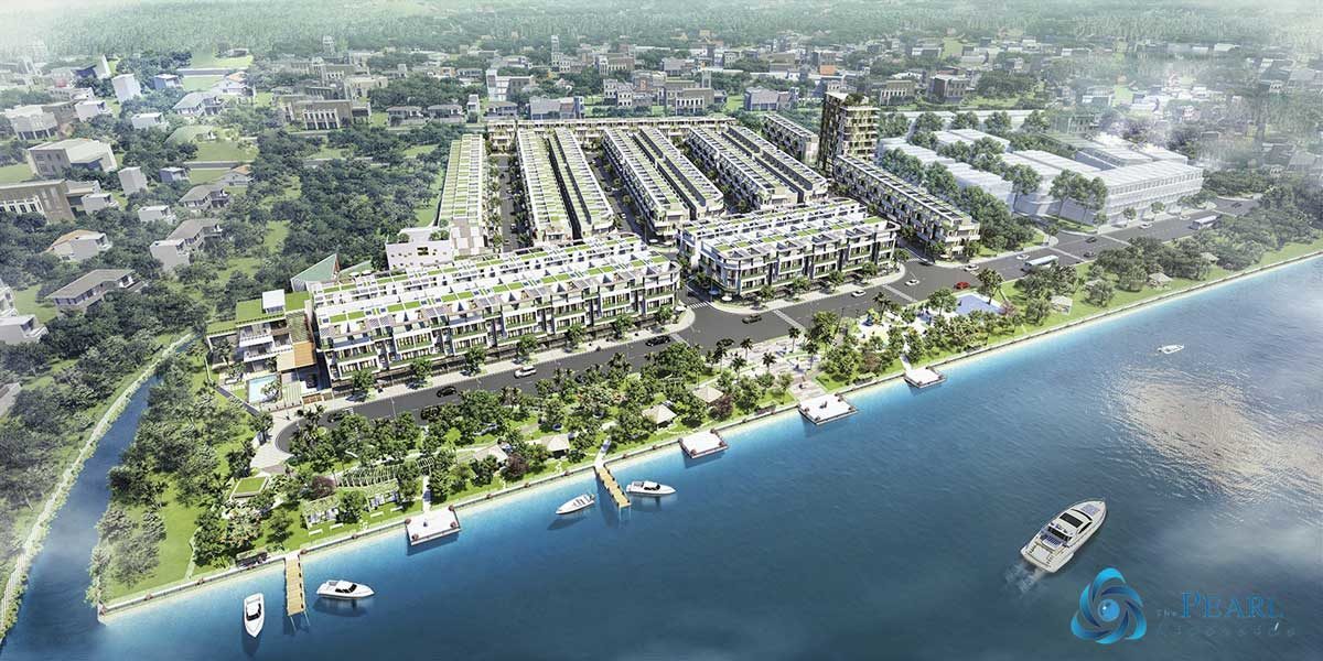 Phối cảnh Dự án Nhà Phố - Biệt thự The Pearl Riverside Bến Lức Long An