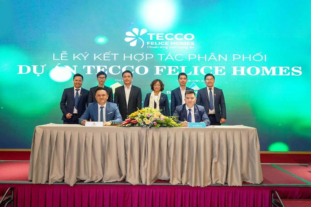 Tecco Felice Homes 3 Thỏa thuận ký kết đánh dấu bước tiến mới trong hợp tác lâu dài giữa hai đơn vị Tecco Group & Đất Xanh Miền Đông