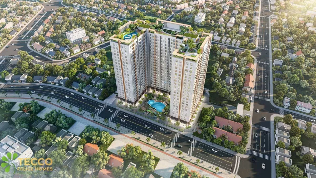 Tecco Felice Homes 1 Phối cảnh Dự án Căn hộ Chung cư Tecco Felice Homes Thuận An Bình Dương