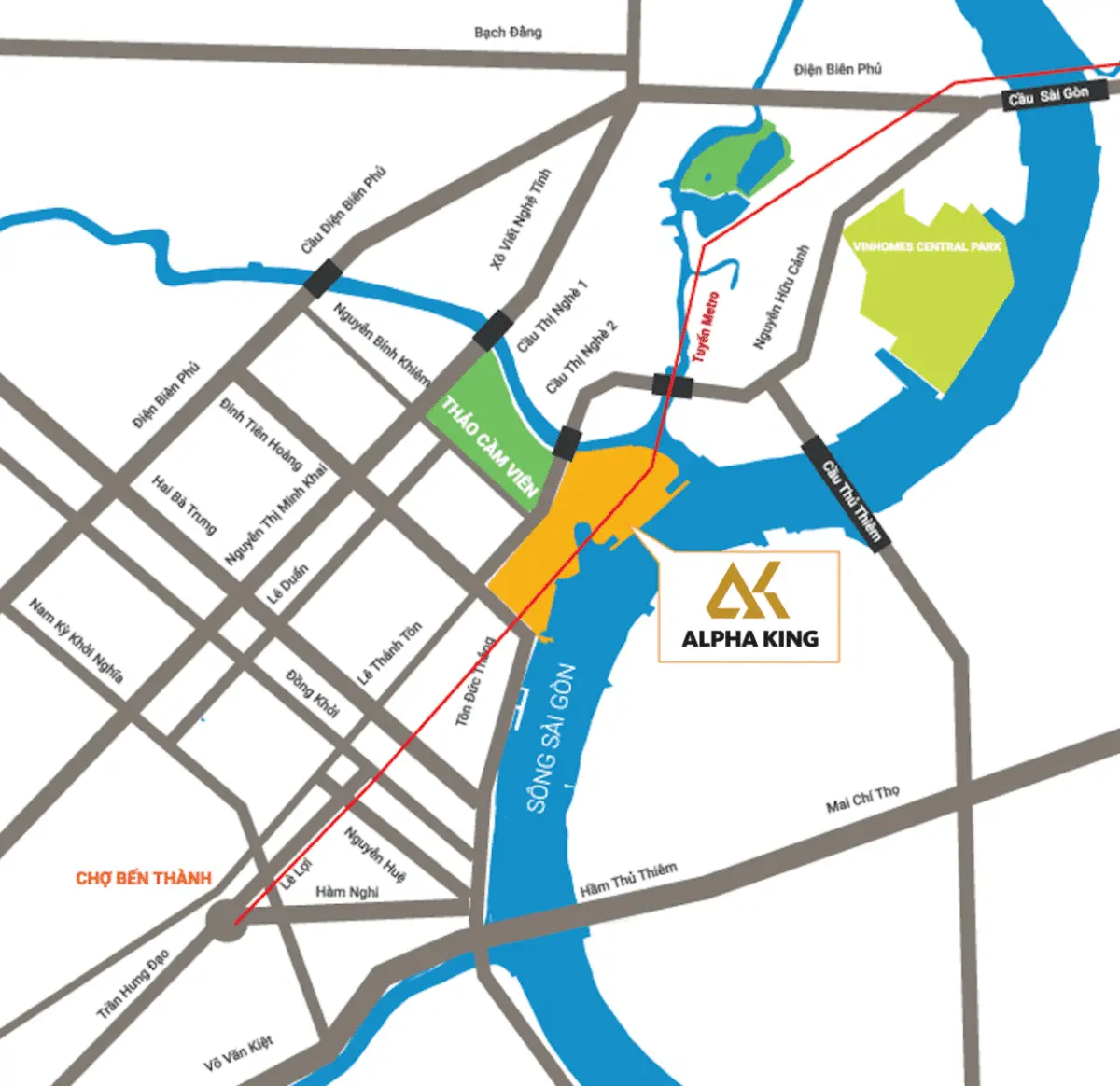 Vị trí The Centennial Bason Tôn Đức Thắng Vị trí The Centennial Bason Tôn Đức Thắng