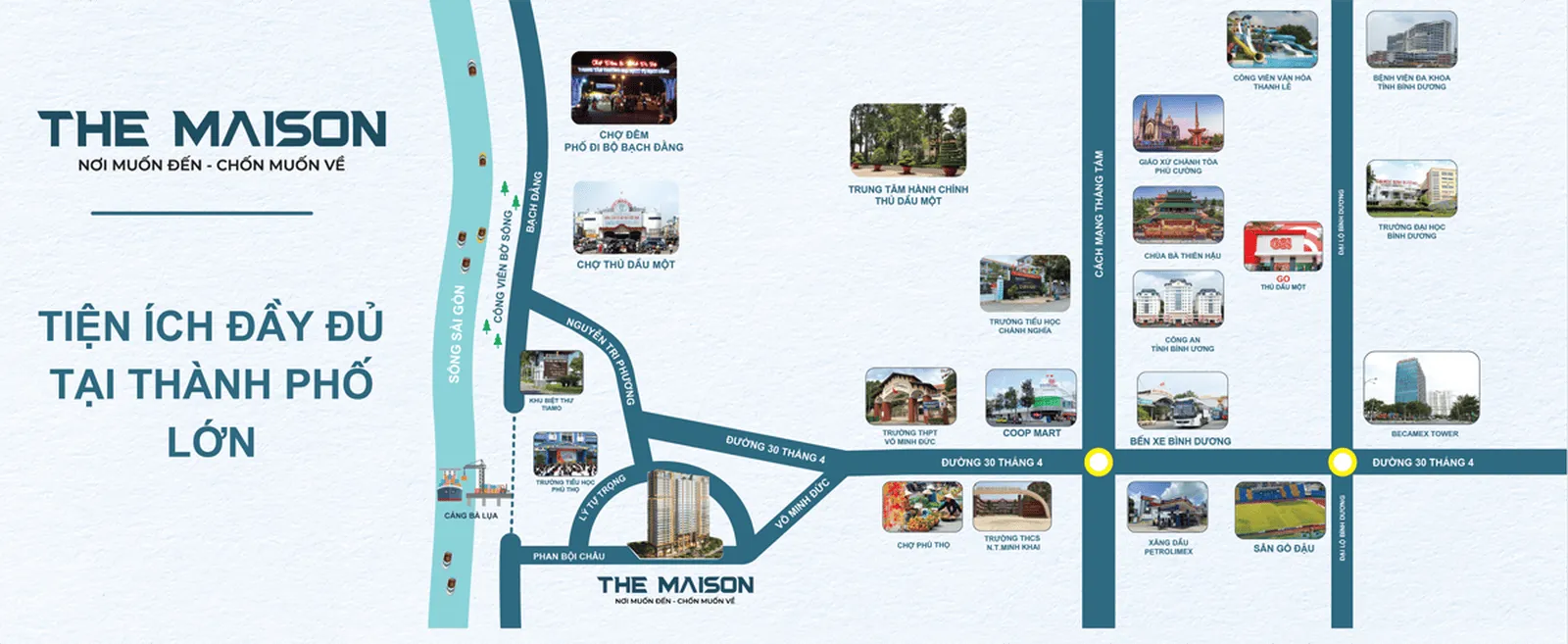 The Maison 4 Vị trí tiềm năng của Dự án The Maison Bình Dương