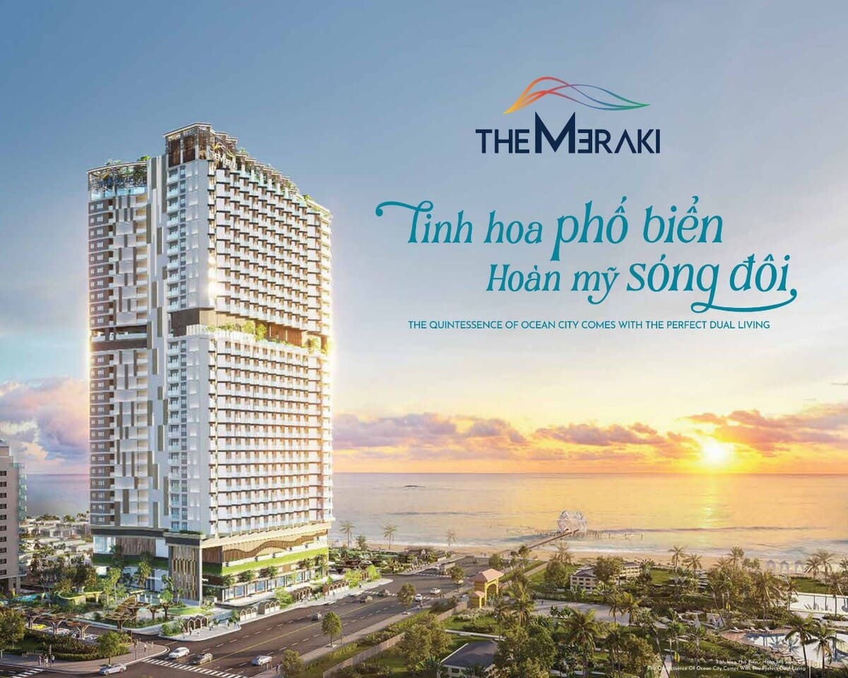 Hình ảnh thiết kế toà tháp The Meraki Vũng Tàu