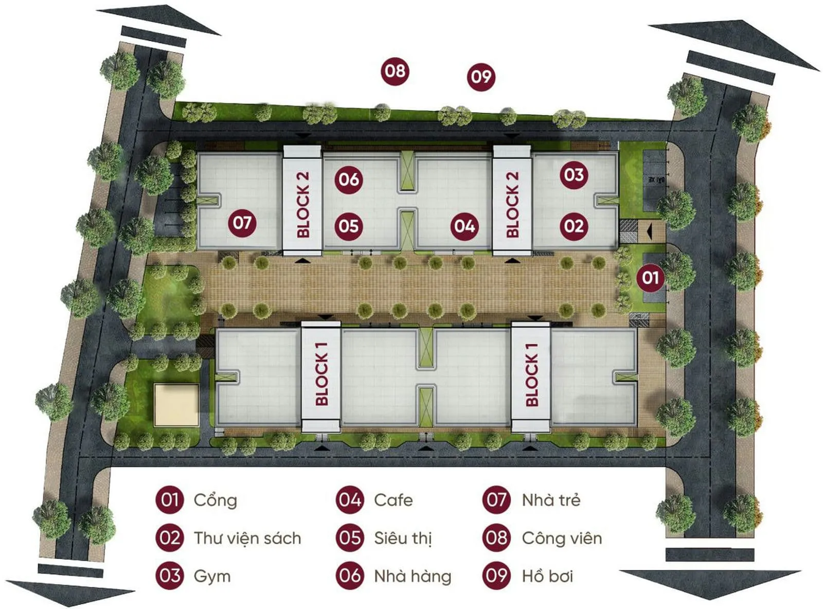 Ventoso Tower 3 Hệ thống tiện ích nội khu Dự án Căn hộ Ventoso Tower Dĩ An Bình Dương