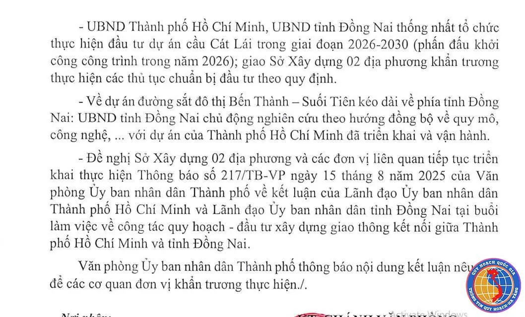 TP. Hồ Chí Minh - Đồng Nai chốt xây xong cầu Cát Lái trong 2026-2030 1 Quyet dinh xd cau cat lai