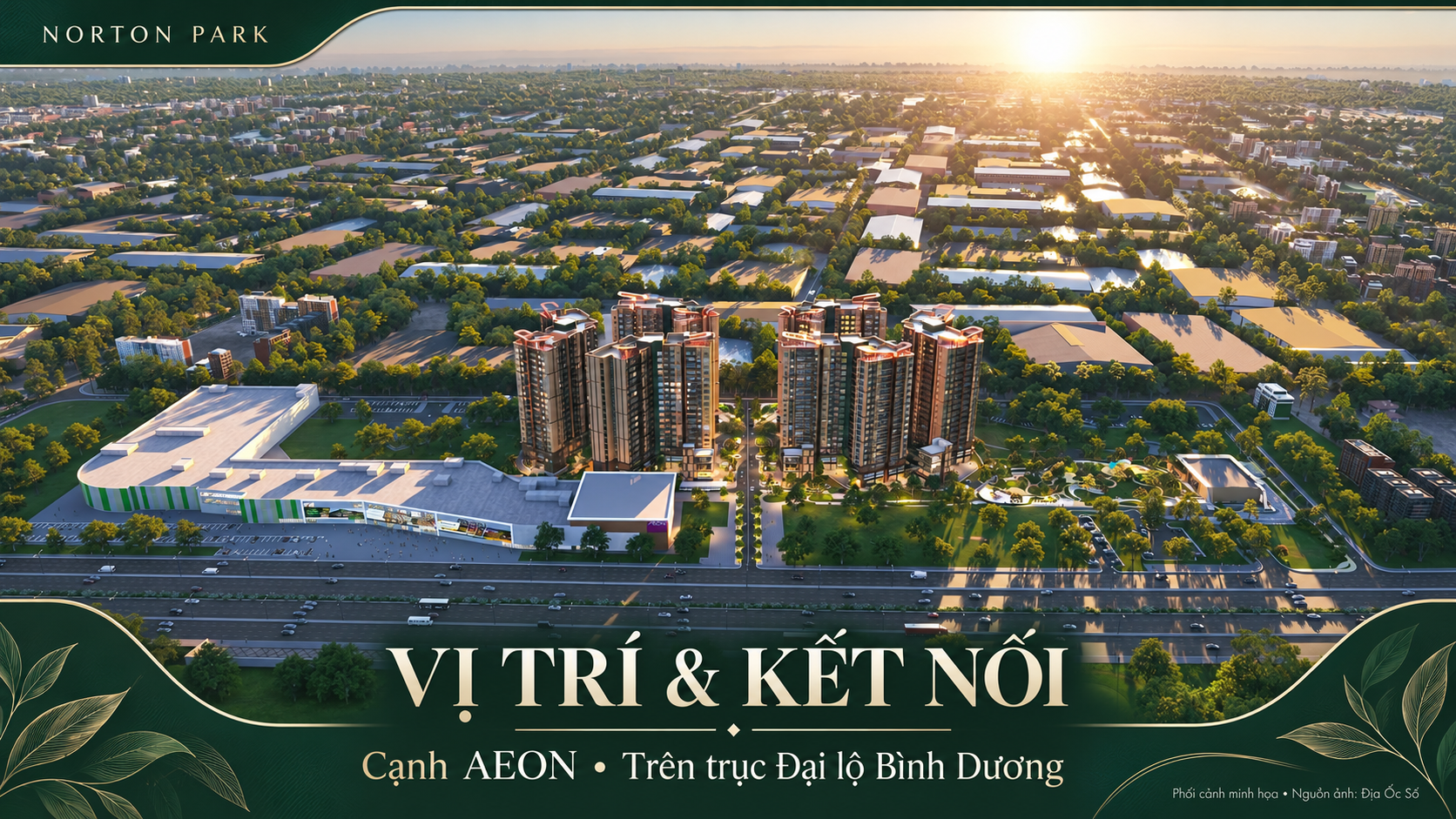Vị trí Norton Park: lợi thế cạnh AEON và sân golf trong nhịp sống Thuận Giao