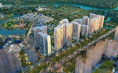 Phối cảnh tổng thể dự án căn hộ chung cư Masteri Centre Point Quận 9 Đường Nguyễn Xiển chủ đầu tư Masterise Homes