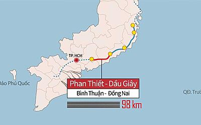 Tiến độ dự án đầu tư xây dựng tuyến cao tốc Dầu Giây - Phan Thiết tháng 3/2021