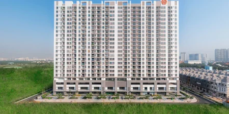 Mặt ngoài các khối nhà Q7 Boulevard ban ngày