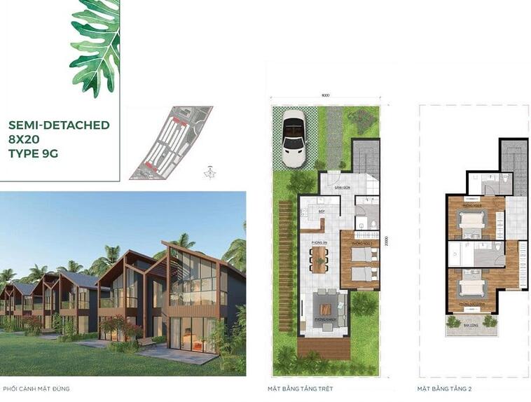 Mặt bằng nhà chi tiết tại dự án Novaworld Hồ Tràm
